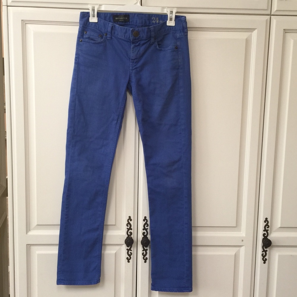 J. Crew Matchstick Colored Jeans 24R